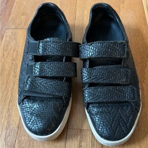 Rag & Bone Kent black woven leather sneaker